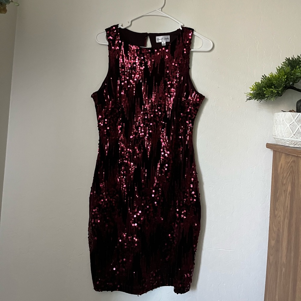 Velvet sequin dress